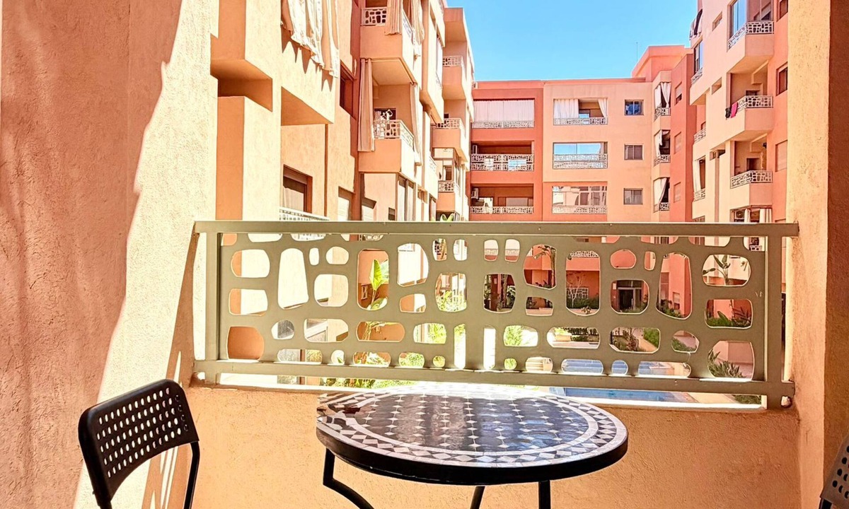Gueliz Apartment | 2BR Apt with Pool View in City Center
