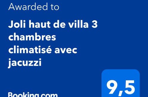 Marignane House | Joli haut de villa 3 chambres climatisé avec jacuzzi