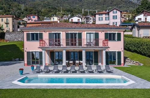 Codogna-Cardano Villa | Lake Como lake front Villa with pool, AC, Wi-Fi, walk to town
