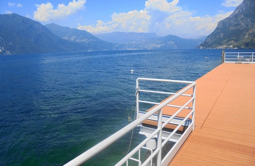 Marone Apartment | Marone: Loreto studio with private garden and mountain view