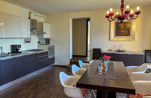 Olgiasca Apartment | Mimosa I Panoramic Balcony Holiday Apartment with Pool