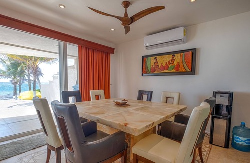 Akumal Villa | Serene and cozy beachfront villa on a white sandy beach, AC and WiFi!