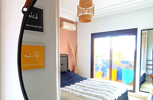 Majorelle Apartment | Superb Apt with Panoramic Terrace, Steps from Majorelle Gardens and YSL Museum