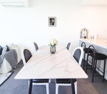 Sydney Olympic Park Apartment | Timeless Black n White Charm 2BR w Kids room