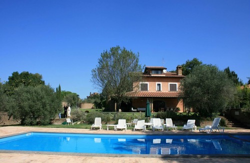 Corchiano Villa | Wonderful private villa for 14 people with WIFI, A/C, private pool, TV, terrace and pets allowed