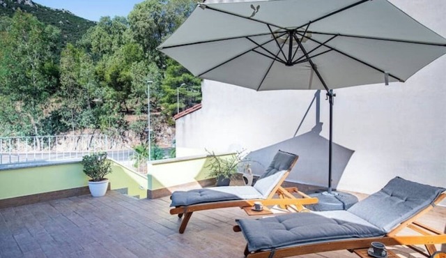 Comfortable room with private balcony and view