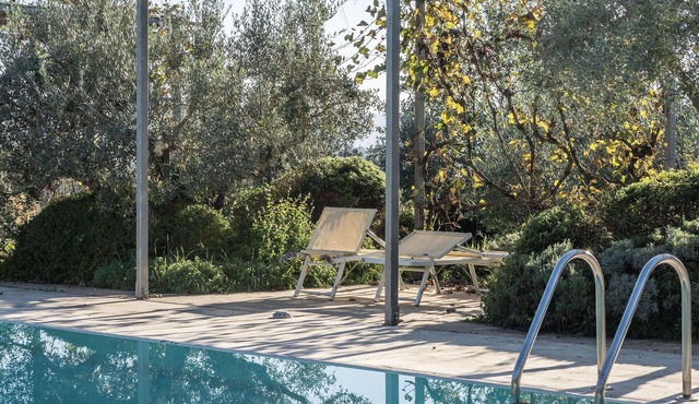 Cosy apartment for 2 people with pool, A/C, WIFI, TV, patio and pets allowed