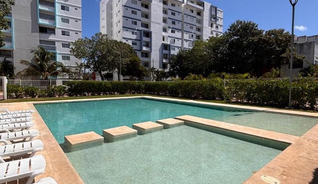 Family-friendly apartment in a residential complex with a pool