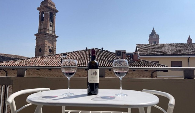 In the Historic Centre, with a View of the Towers
