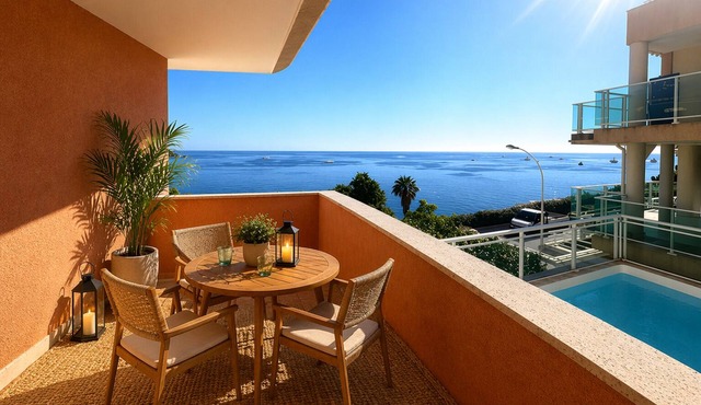 Monaco Grand Prix F1, Sea View, Pool, Private Box, Calm, sand beach, transport