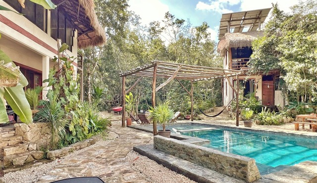 Private Jungle Eco-Lodge Near Tulum - Yoga Shala, Pool, 3BR