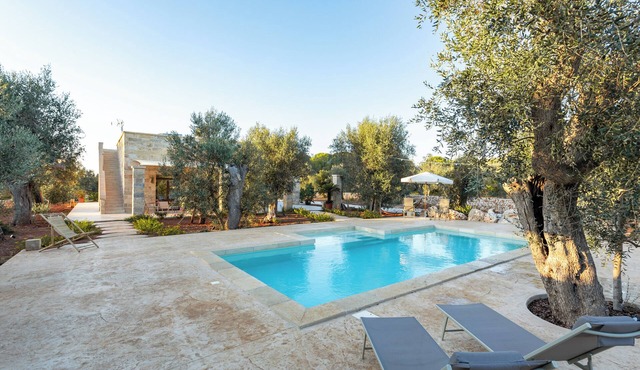 Salento apartment with 1 bedroom, pool and ancient olive trees