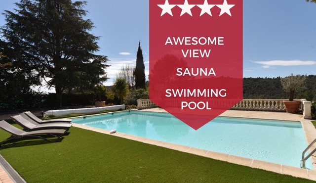 SERRENDY VALBONNE - Splendid villa with heated swimming pool & sauna!