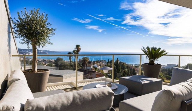 Splendide Appartement Nice Blue Pearl Tout Confort VUE MER Panoramique